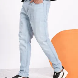 Aeropostale Men Carrot Fit Mid-Rise Light Fade Stretchable Jeans-image-90