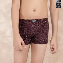 Dollar Bigboss Boys Pack Of 3  Printed Cotton Assorted Long Trunks image 1