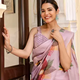 HERE&NOW Floral Printed Saree-picture-32