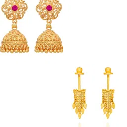 arch fashion Contemporary Jhumkas Earrings-picture-10