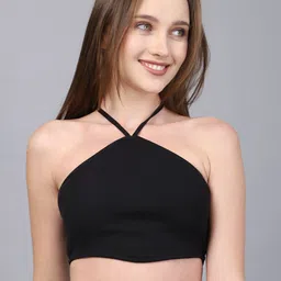 SWISHIN Women Halter Neck Cotton Bralette Crop Top-picture-14