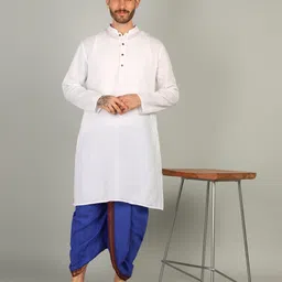 Sawariya handloom Solid Men Dhoti image 5