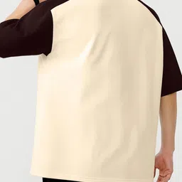 JUMPCUTS Typography Printed Drop-Shoulder Sleeves T-shirt image 4