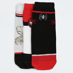Max Boys Pack Of 3 Spiderman Patterned Ankle-Length Socks-picture-43