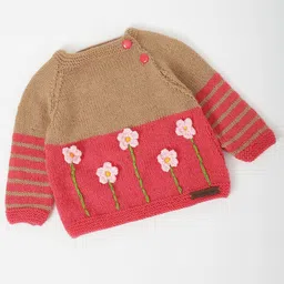 The Original Knit Unisex Kids Floral Pullover-picture-29