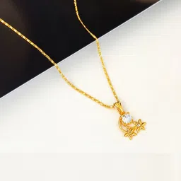 GARNISHA Women Gold-Plated Pendant With Chain-picture-22