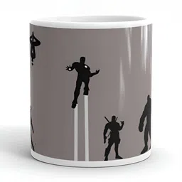 Mr UVD White & Grey Graphic Printed Ceramic Matte Mug 350 ml-picture-21