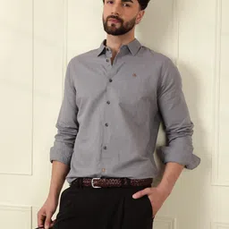 WROGN Men Comfort Slim Fit Opaque Casual Shirt image 1
