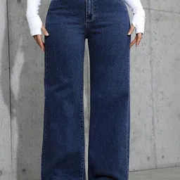 Flying Girls Women Loose Baggy Fit Mid-Rise Stretchable Jeans-picture-26