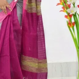 sourav biswas Colourblocked Pure Cotton Saree image 2