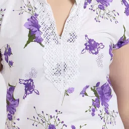 Mytrendzs Floral Printed Pure Cotton Kurti image 2