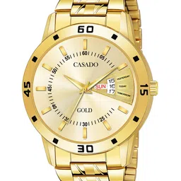 CASADO Men Dial & Stainless Steel Bracelet Style Straps Analogue Watch CSD-276-GOLD-GOLD-image-24