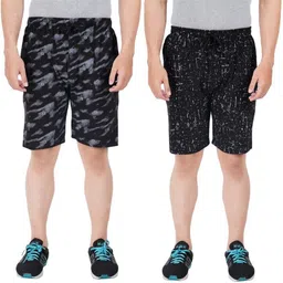 feel track Pack of 2 Printed Men Multicolor Regular Shorts-picture-21