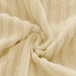 HOUSE OF QUIRK Cream-Coloured 4 Pieces Jacquard Self Design Removable Chair Covers image 4