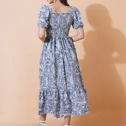 Jash Creation Floral Print Applique Fit & Flare Maxi Dress image 3