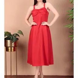 TRYMISFIT Fit & Flare Midi Dress-image-12