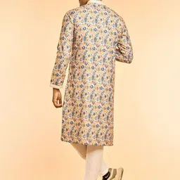 Diwas by Manyavar Men Geometric Printed Kurta with Pyjama image 5