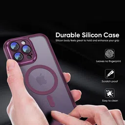 QRIOH Solid Printed iPhone 15 Pro Max Back Case Mobile Accessories image 2