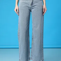 V-Mart Women Regular Fit Mid-Rise Light Fade Jeans-picture-18