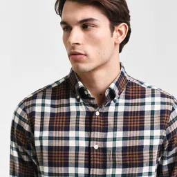 GANT Men Tartan Checks Opaque Checked Casual Shirt image 2