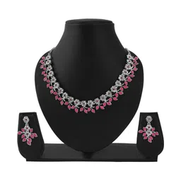 Women Click Stone-Studded Jewellery Set image 1