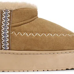 cassiey Women Indoor/Outdoor Comfortable Winter Fur Snow Boot/Shoes Boots For Women image 4