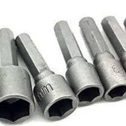 dytools 14pcs Power Nuts Driver Drill Bit Tools Set Metric Socket Wrench Screw 1/4'' Driver Hex Keys image 2