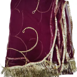 mantushti Embroidered Semi Stitched Rajasthani Poshak image 4