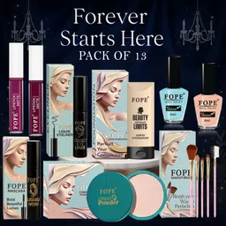 fope Bridal Makeup Kit Waterproof Finish Complete Wedding Beauty Combo-picture-24