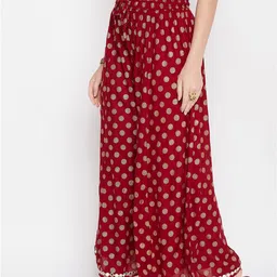 Clora Creation Women Polka Dot Printed Palazzos image 3