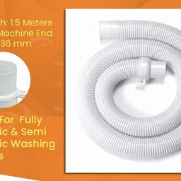 nipram national Washing Machine Suitable for All Fully/Semi Automatic Washing Machines Outlet 1.5miter outlet pipe Hose Pipe image 2