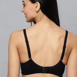 Mast & Harbour Black Solid Non-Wired Non Padded Everyday Bra MNH-BRA-DRMS-023A image 5