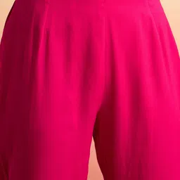 Sangria Printed Shoulder Strap Gotta Patti Kurta With Trousers & Dupatta image 5