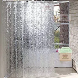 formonik 184 cm (6 ft) PVC Shower Curtain Single Curtain-picture-26