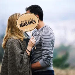 zyozi 16 Pieces Engagement Announcement Photo Prop Kit Engagement Announcement Party Decorations Engagement Announcement Photo Signs Cardboard for Engagement Wedding Party Photo Booth Board image 5