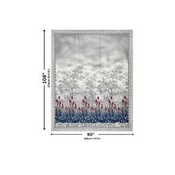 bedsheet dotcom Blue Traditional 180 TC Cotton Printed Bedsheet With Two Pillow Covers For Queen Bed (Little Greene Printed ,Blue ,153 GSM) image 5