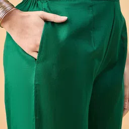 all about you Women Printed Regular Kurta with Trousers & With Dupatta image 3