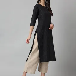 HRITIKA Geometric Printed Straight Kurta image 3