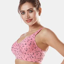 Sonari Pink Abstract Printed Everyday Bra image 4