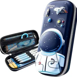 dallao 3D Cover Space Astronaut Theme Pencil Case Large Capacity Pouch Students Art EVA Pencil Box-picture-12
