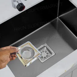 singhindustrie Kitchen Sink, Bathroom Sink, Basin Stainless Steel Push Down Strainer-picture-31