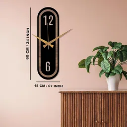 dulzify Analog 60 cm X 18 cm Wall Clock image 2