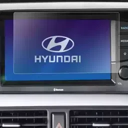 Wishguard Edge To Edge Tempered Glass for Company Fitted, Hyundai Aura SX Plus AMT (8 inch) Car Dashboard Touch Screen & Navigation System (Glossy :1) image 4