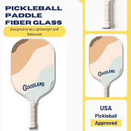goodland Carbon Fiber Soho White Paddle 1 PIckleball Pickleball Paddle image 3