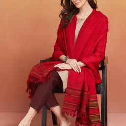 Fabindia Woven Design Pure Woollen Shawl image 5