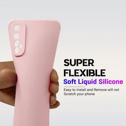 LIRAMARK Solid Printed realme 7 Back Case Mobile Accessories image 3