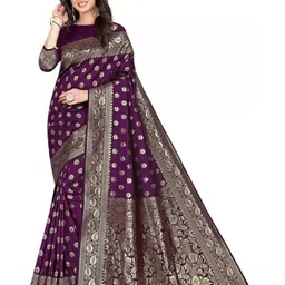 Florence Woven Design Zari Art Silk Kanjeevaram Saree-image-95