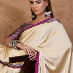 Mitera Ethnic Motifs Silk Blend Designer Saree image 4