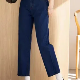 LINARIA Women Classic Slouchy Fit Mid-Rise Jeans-image-74