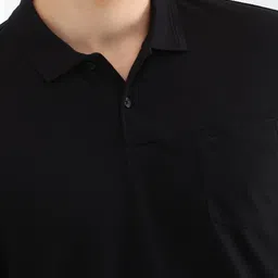 Allen Solly Men Solid Polo Collar Cotton T-shirt image 4
